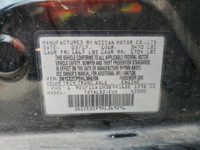 2017 NISSAN VERSA NOTE 3N1CE2CP9HL369296