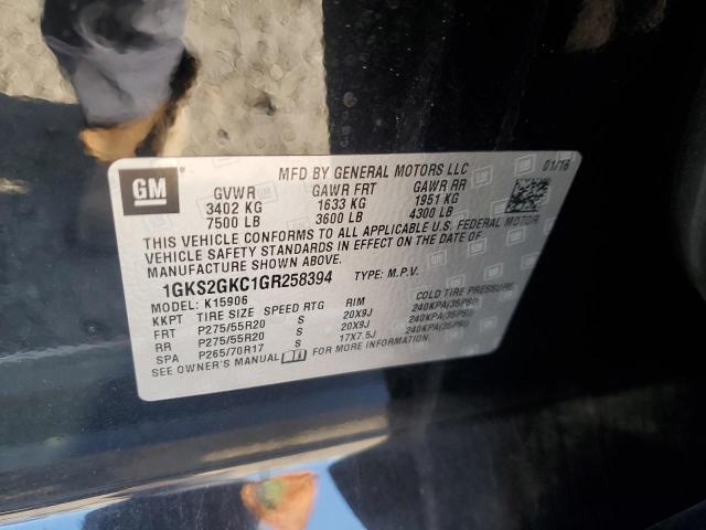 2016 GMC YUKON XL K1500 SLT - 1GKS2GKC1GR258394