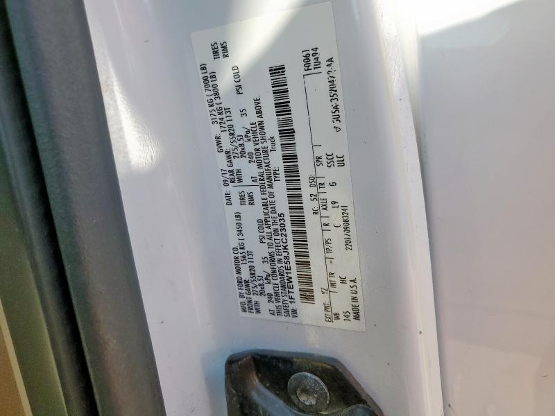2018 FORD F150 SUPER 1FTEW1E58JKC23035