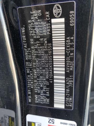 2025 TOYOTA CAMRY XSE 4T1DAACK5SU516556