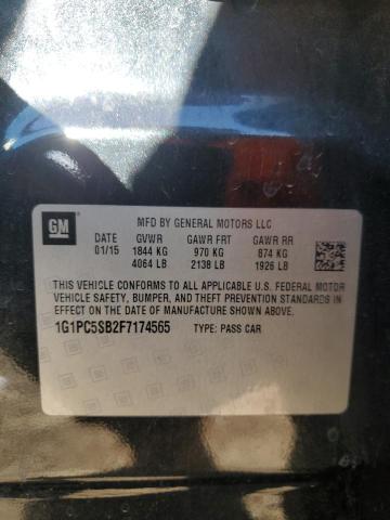 2015 CHEVROLET CRUZE LT 1G1PC5SB2F7174565