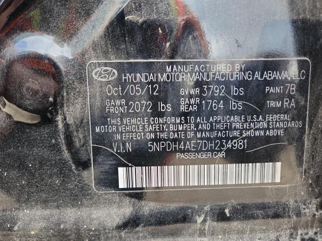 2013 HYUNDAI ELANTRA GLS - 5NPDH4AE7DH234981