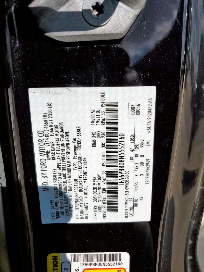 2022 FORD MUSTANG MA #3286598185