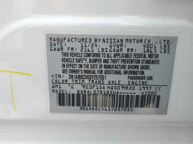 2025 NISSAN SENTRA SV 3N1AB8CV6SY257051