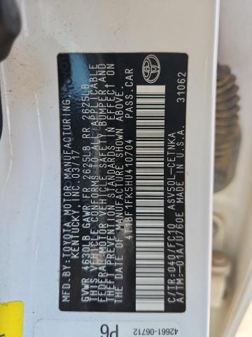 2017 TOYOTA CAMRY LE 4T1BF1FK5HU410704