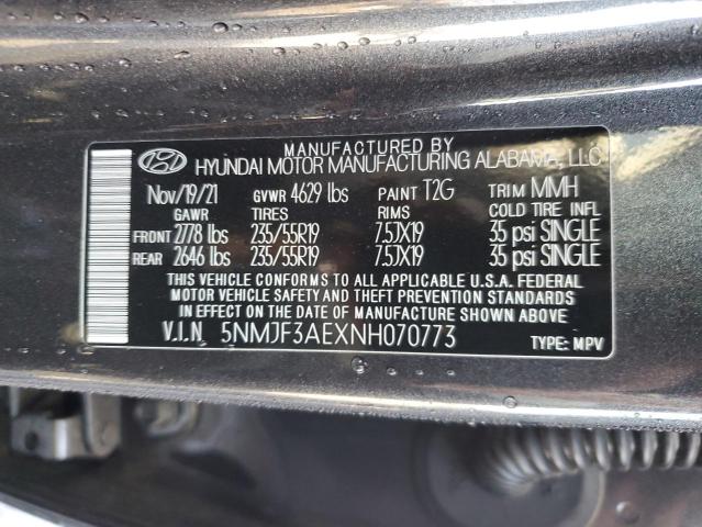 2022 HYUNDAI TUCSON SEL - 5NMJF3AEXNH070773