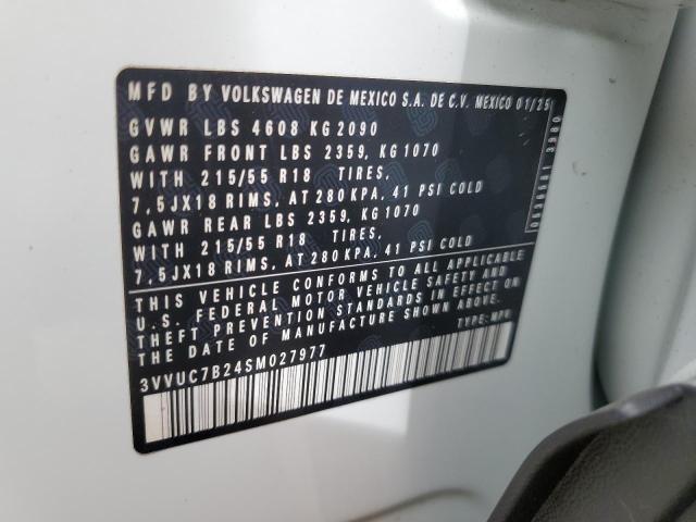 2025 VOLKSWAGEN TAOS SE 3VVUC7B24SM027977