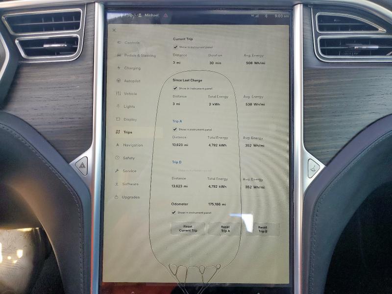 2015 TESLA MODEL S 5YJSA1E25FF101180