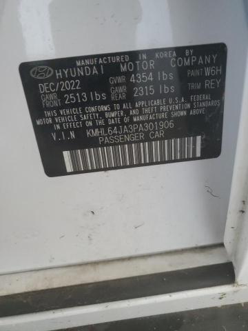 2023 HYUNDAI SONATA SEL KMHL64JA3PA301906