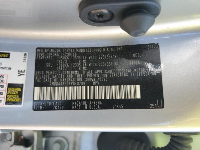 2023 TOYOTA COROLLA CR 7MUDAAAG0PV048708