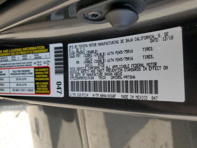 2019 TOYOTA TACOMA DOU 3TMCZ5AN5KM219160