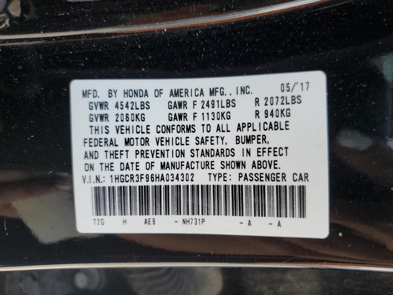 HONDA ACCORD TOURING