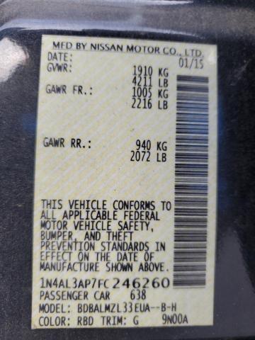 2015 NISSAN ALTIMA 2.5 1N4AL3AP7FC246260