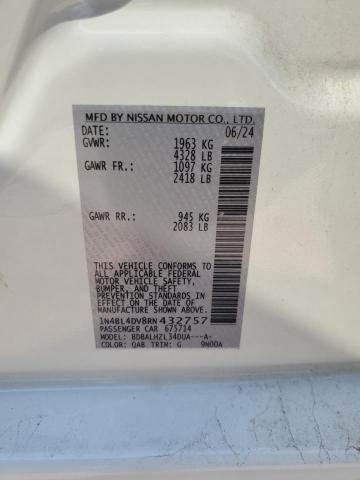 2024 NISSAN ALTIMA SV 1N4BL4DV8RN432757