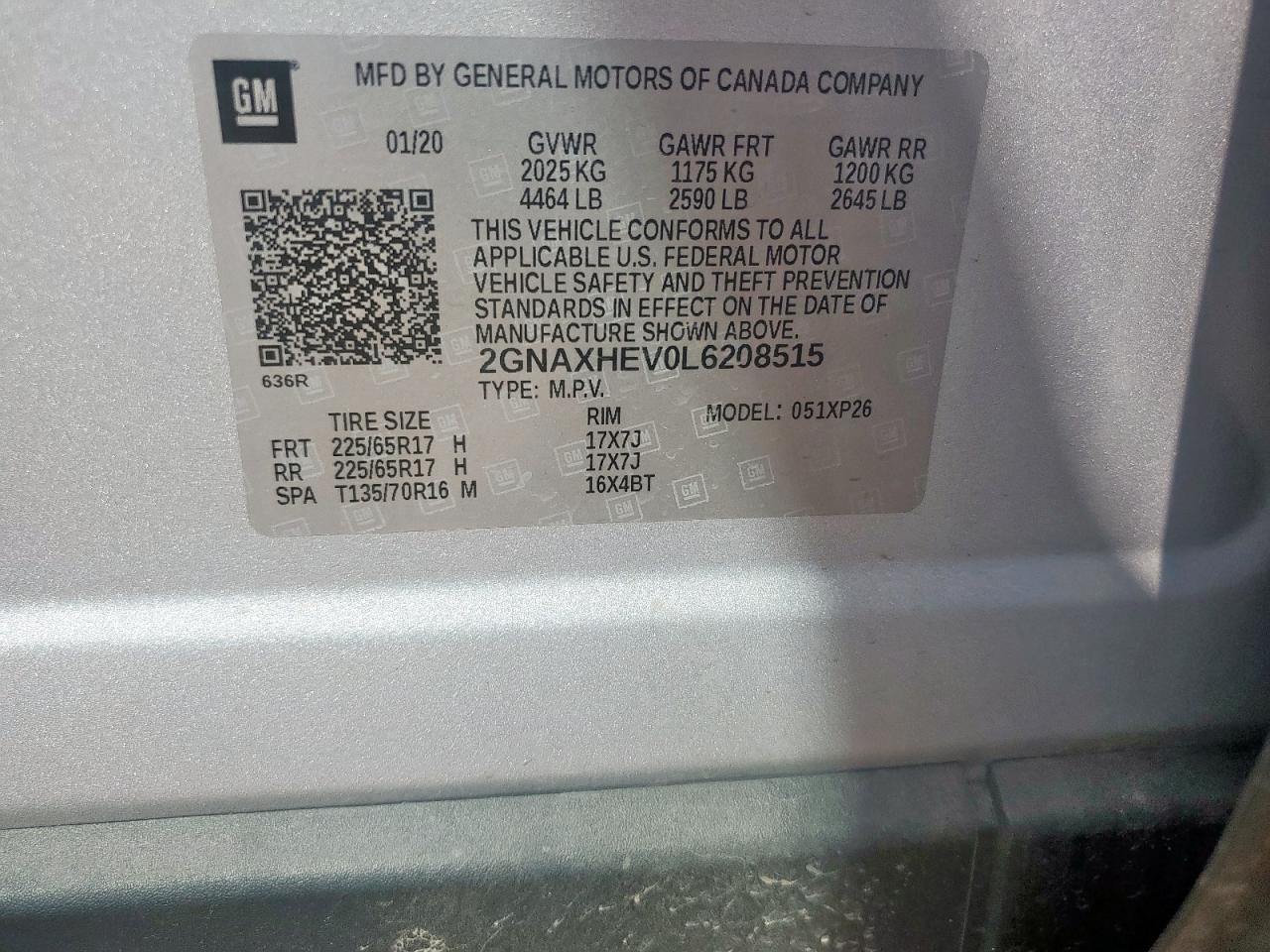 CHEVROLET EQUINOX LS