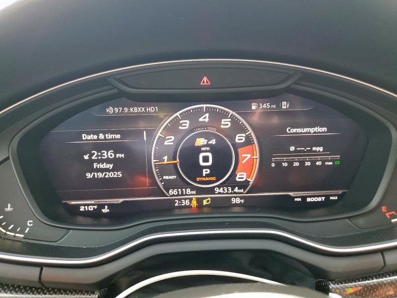 2018 AUDI S4 PRESTIG WAUC4AF45JA011568