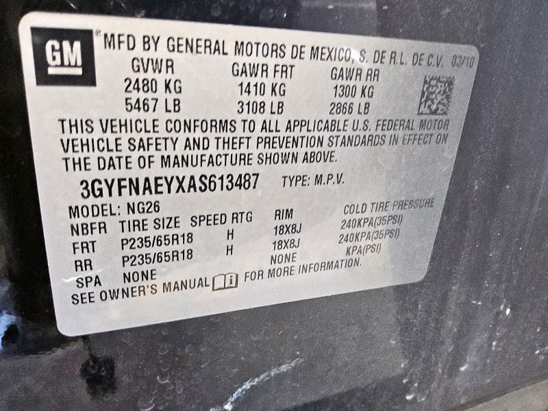 2010 CADILLAC SRX LUXURY - 3GYFNAEYXAS613487