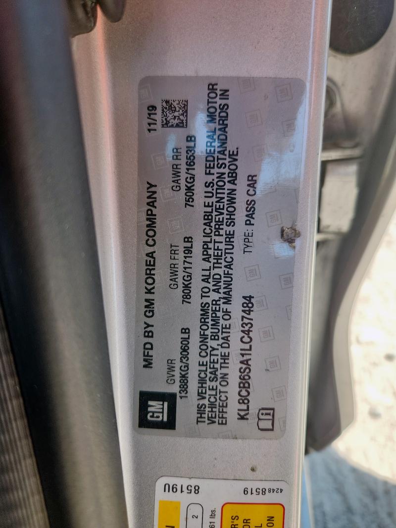 2020 CHEVROLET SPARK LS - KL8CB6SA1LC437484