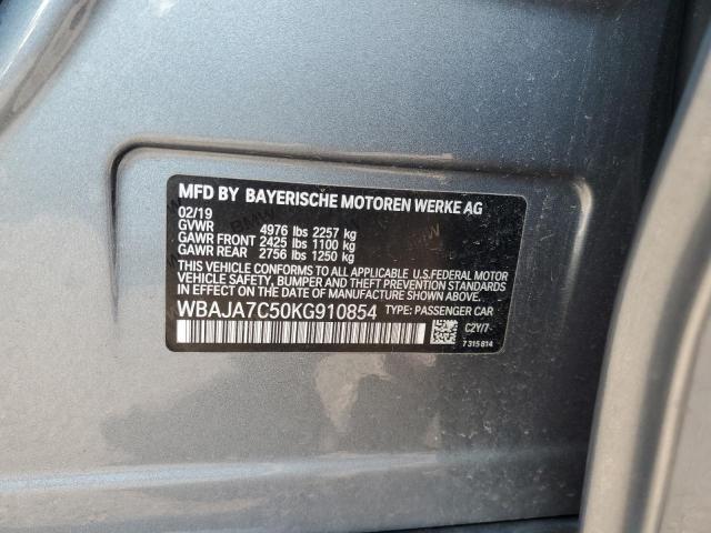 2019 BMW 530 XI WBAJA7C50KG910854