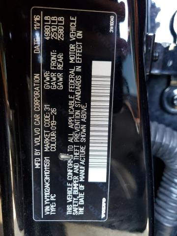 2017 VOLVO S90 T5 MOM YV1102AK3H1011591