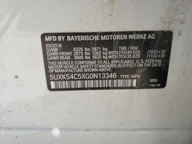 2016 BMW X5 XDRIVE35D 5UXKS4C5XG0N13346