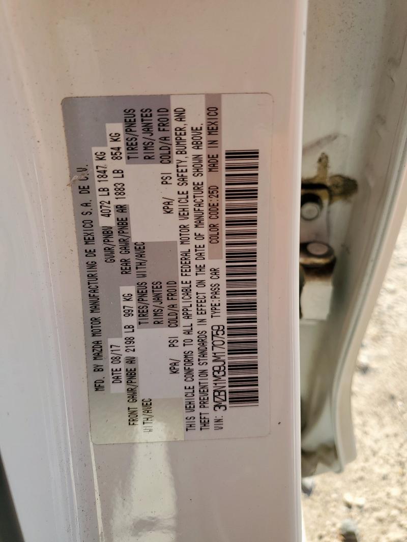 2018 MAZDA 3 GRAND TO - 3MZBN1M39JM170759