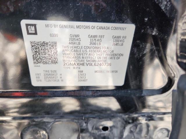 2020 CHEVROLET EQUINOX LS 2GNAXHEV0L6240736