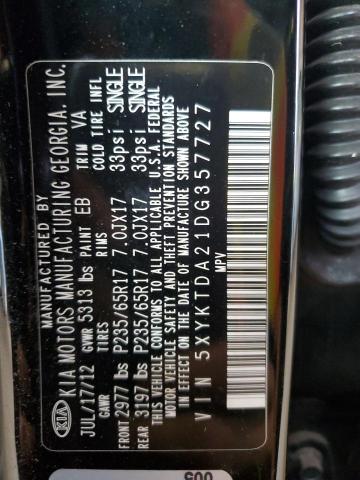 2013 KIA SORENTO LX - 5XYKTDA21DG357727