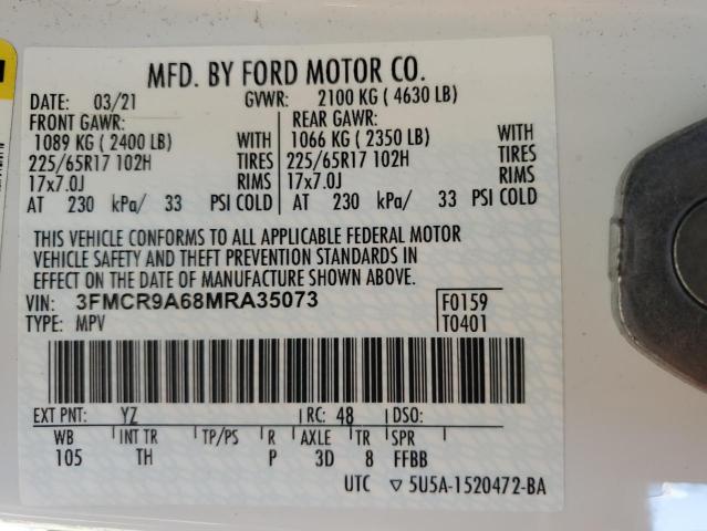 2021 FORD BRONCO SPO 3FMCR9A68MRA35073
