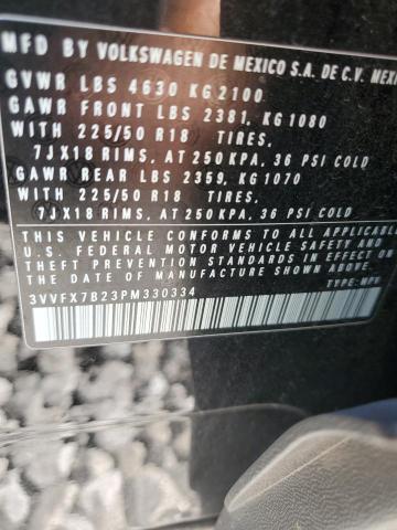 2023 VOLKSWAGEN TAOS S 3VVFX7B23PM330334