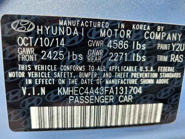2015 HYUNDAI SONATA HYB KMHEC4A43FA131704