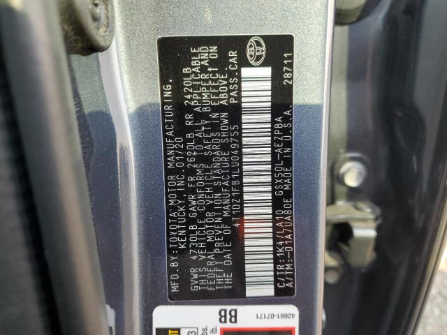 2020 TOYOTA AVALON LIM 4T1DZ1FB1LU049755