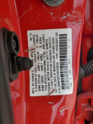 2016 HONDA CIVIC LX 2HGFC2F57GH558550