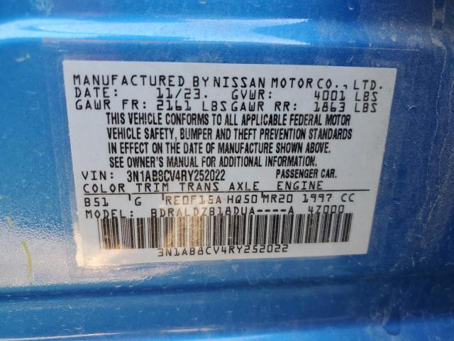 2024 NISSAN SENTRA SV 3N1AB8CV4RY252022