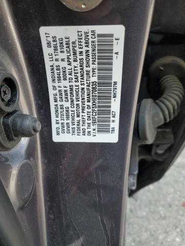 2017 HONDA CIVIC LX 19XFC2F5XHE070835