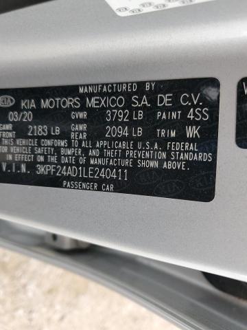 2020 KIA FORTE FE 3KPF24AD1LE240411