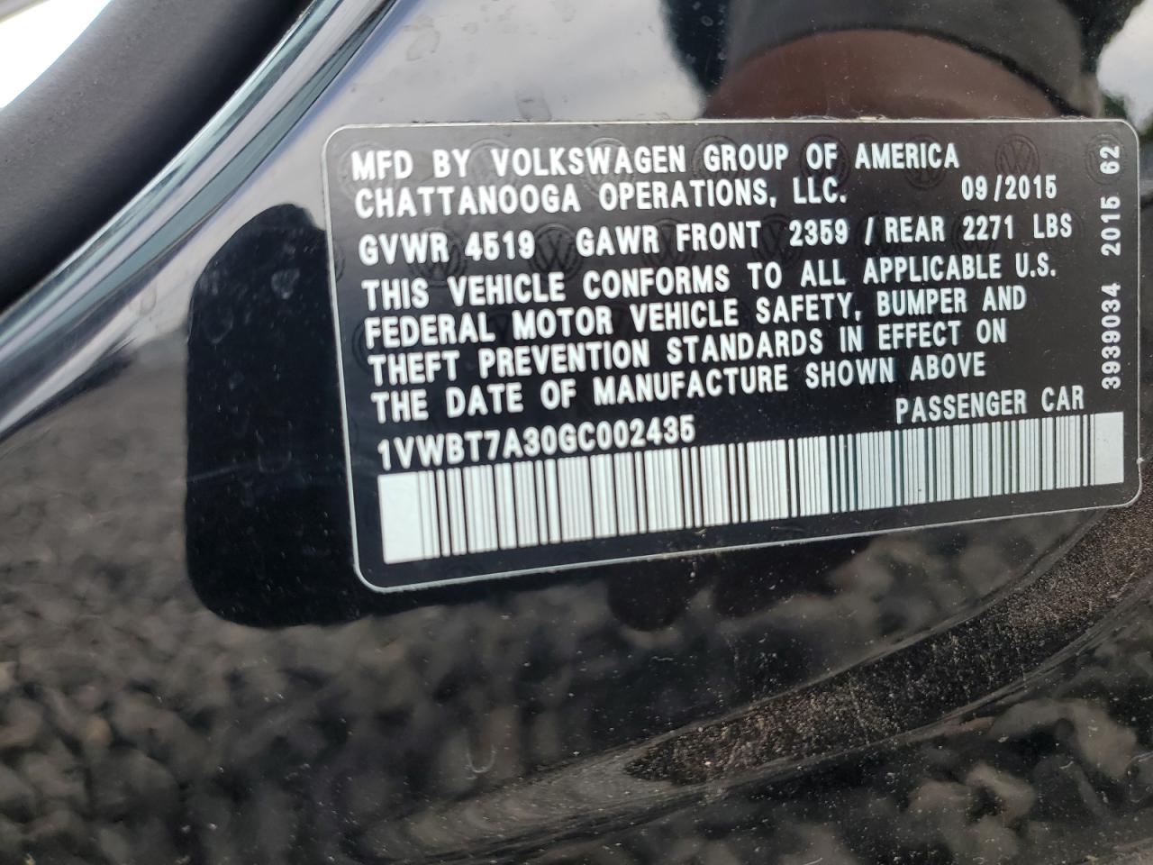 VOLKSWAGEN PASSAT SE