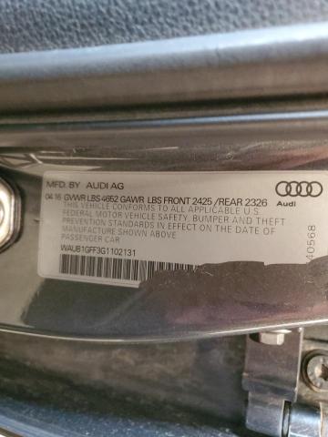 2016 AUDI S3 PREMIUM WAUB1GFF3G1102131