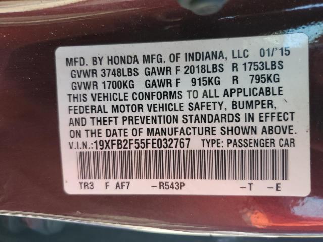 2015 HONDA CIVIC LX - 19XFB2F55FE032767