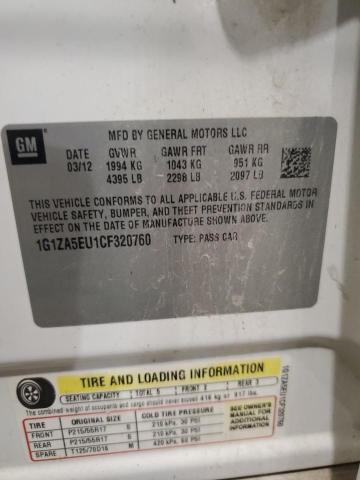 2012 CHEVROLET MALIBU LS #3296961876