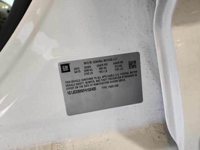 2015 CHEVROLET SONIC LT - 1G1JC5SHXF4192405