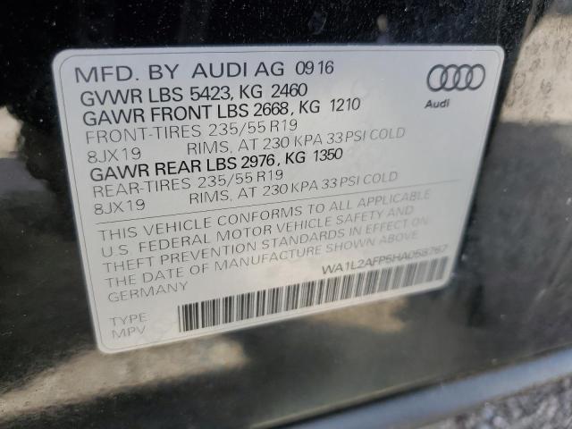 2017 AUDI Q5 PREMIUM WA1L2AFP5HA058767