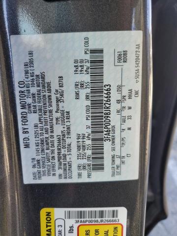 2018 FORD FUSION TITANIUM/PLATINUM #3259871597