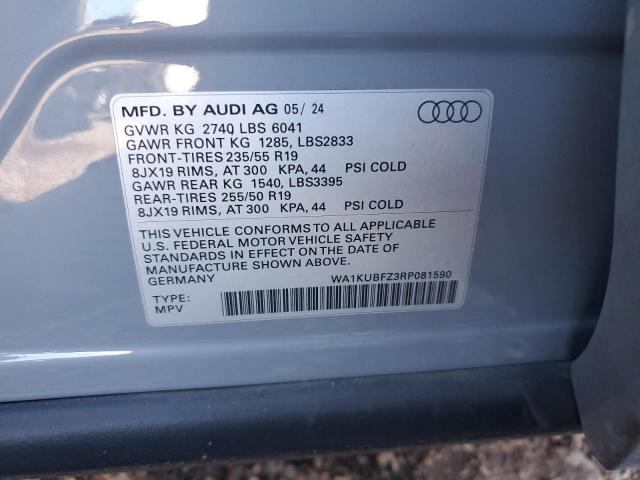 2024 AUDI Q4 E-TRON - WA1KUBFZ3RP081590