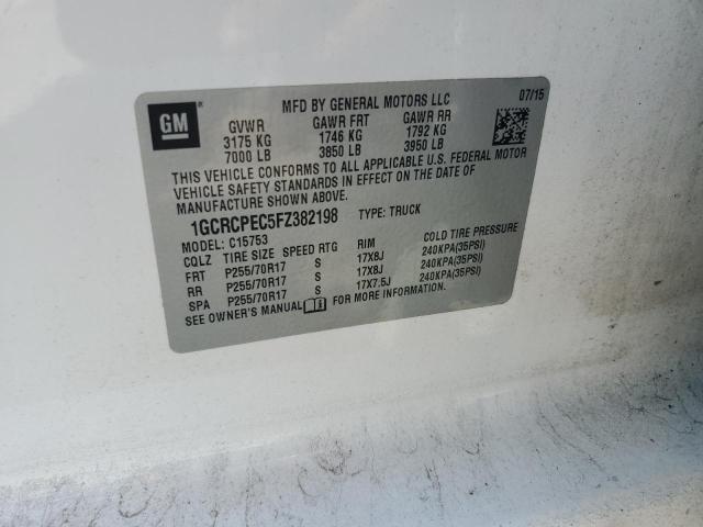 2015 CHEVROLET SILVERADO C1500 1GCRCPEC5FZ382198