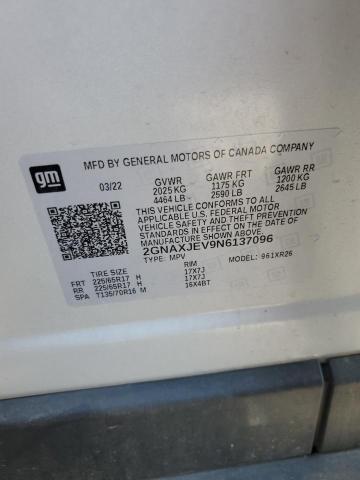 2022 CHEVROLET EQUINOX LT #3273808380