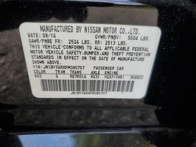 2015 INFINITI Q50 BASE JN1BV7ARXFM390707