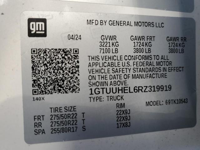 2024 GMC SIERRA K15 1GTUUHEL6RZ319919