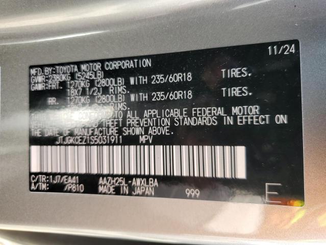 2025 LEXUS NX 350H BA JTJGKCEZ1S5031911