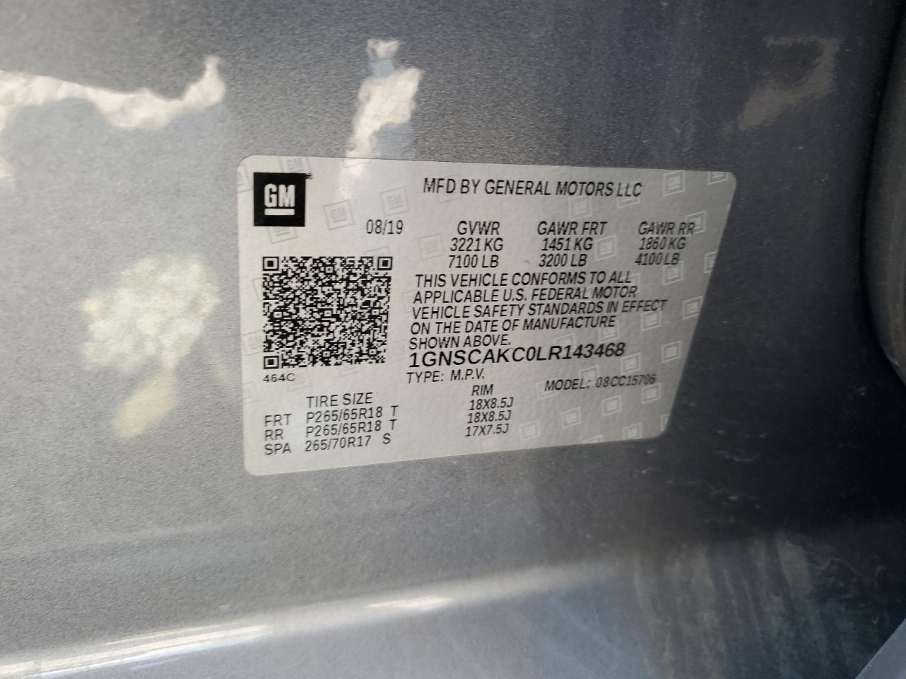 CHEVROLET TAHOE C1500 LS